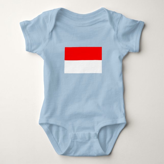 Indonesiens flagga t shirt (Framsida)