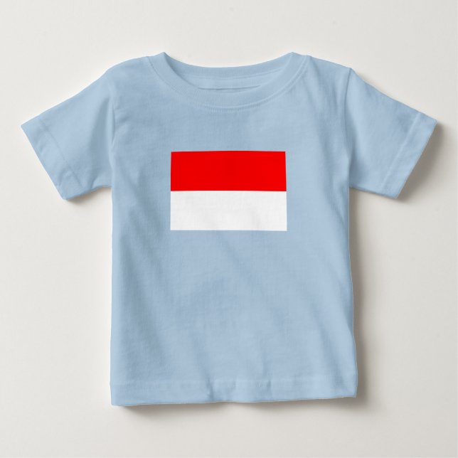 Indonesiens flagga t shirt (Framsida)