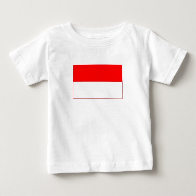Indonesiens flagga t shirt (Framsida)