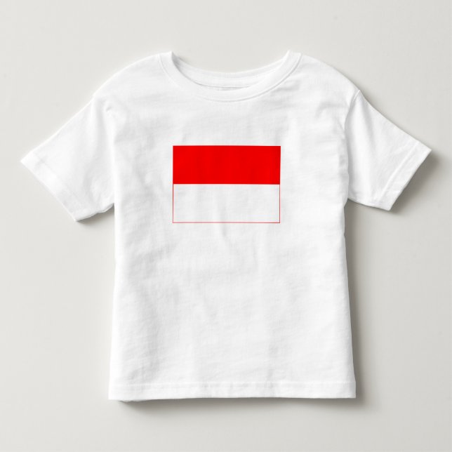 Indonesiens flagga t shirt (Framsida)