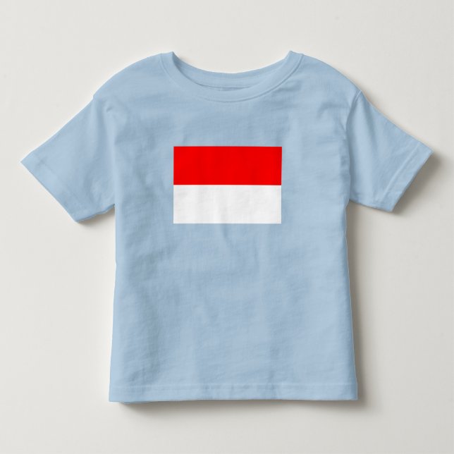 Indonesiens flagga t shirt (Framsida)