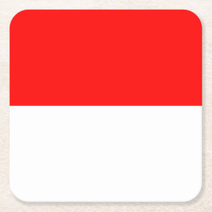 Indonesiens flagga underlägg papper kvadrat