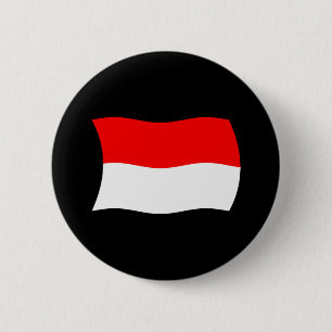 Indonesiens flaggknapp knapp
