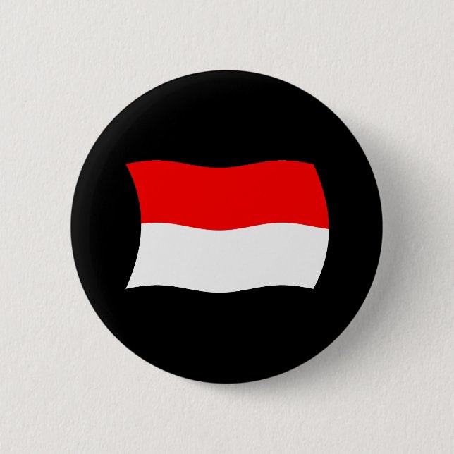 Indonesiens flaggknapp knapp (Framsida)