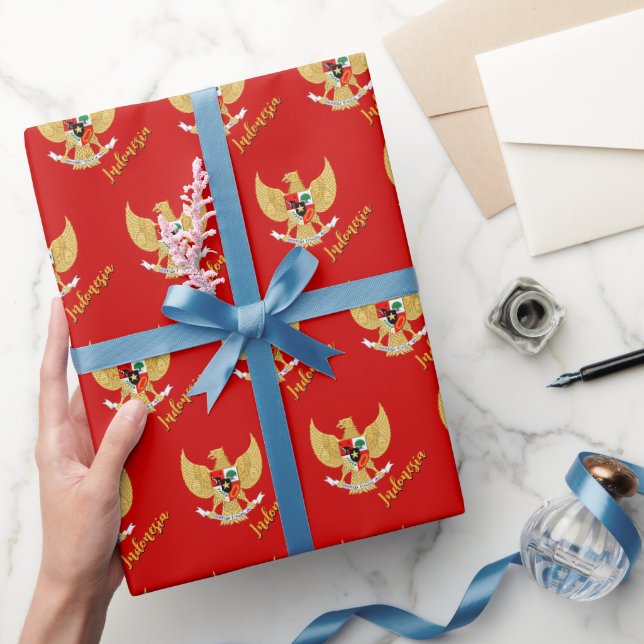 Indonesiens gåvor, emblem, indonesisk Flagga Presentpapper (Gifting)