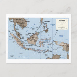 Indonesiens moderna Karta Vykort
