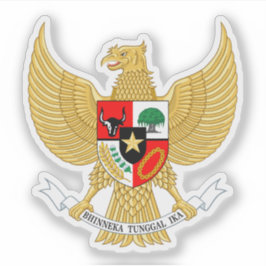 Indonesiens nationella emblem Garuda Pancasila Klistermärken
