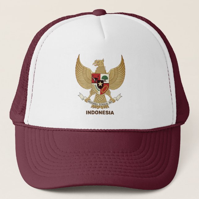 Indonesiens nationella emblem keps (Framsida)