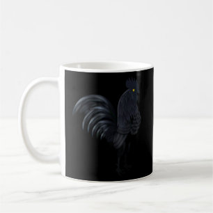 Indonesisk ayam Cemani (Black Tupp Black Ch Kaffemugg