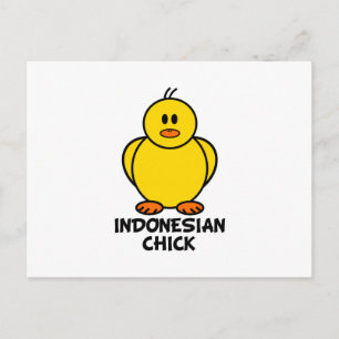 Indonesisk Chick Vykort