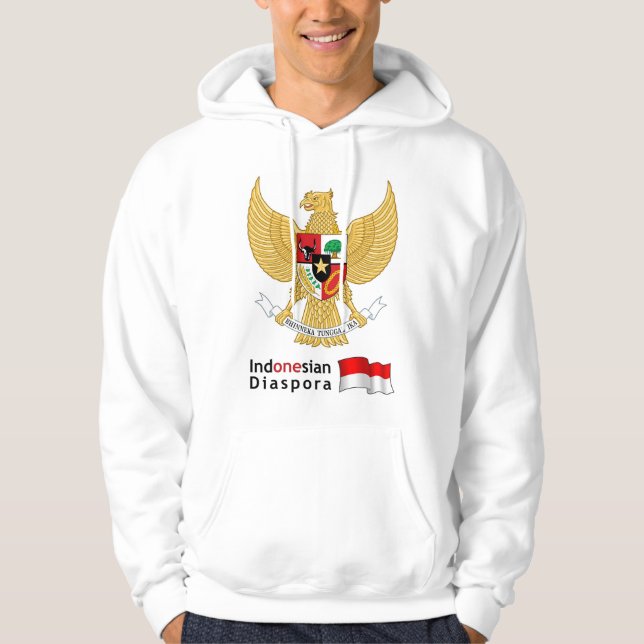 Indonesisk diaspora Hoodie (Framsida)