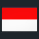 Indonesisk flagga fototryck<br><div class="desc">Patriotisk flagga av Indonesien.</div>