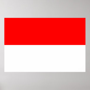 Indonesisk Flagga (Indonesien) Poster