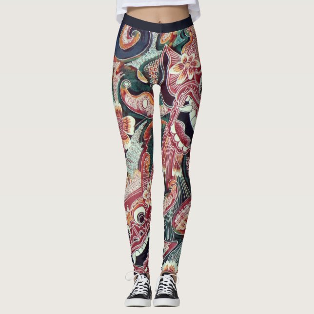Indonesisk inspiration leggings (Framsida)