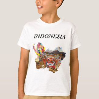Indonesisk Java Dance och söta djur T-Shirt Kids