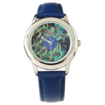 Indonesisk peacock Feathers Mönster Kids Watch