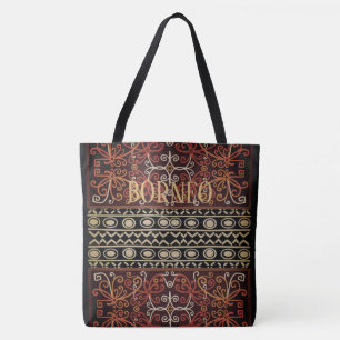 Indonesisk Vintage, Borneo Culture Tote Tygkasse