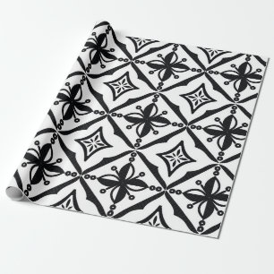 Indonesiska batikmotiv med mycket särskiljande pat presentpapper