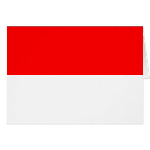 Indonesiska flaggan hälsningskort