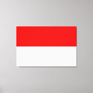Indonesiska flaggan (Indonesien) Canvastryck