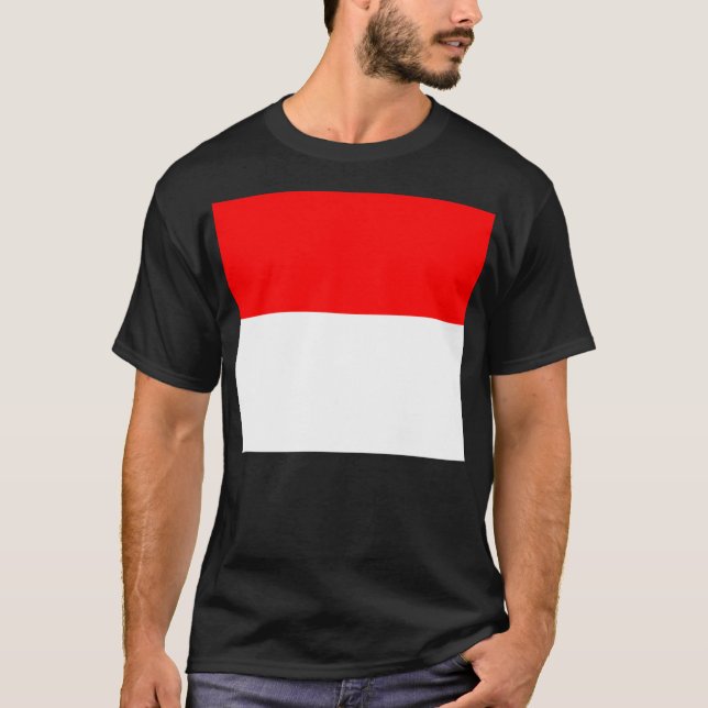 Indonesiska flaggan (Indonesien) T Shirt (Framsida)
