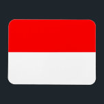 Indonesiska flaggan magnet<br><div class="desc">Patriotisk flagga från Indonesien.</div>