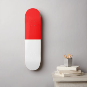 Indonesiska flaggan mini skateboard bräda 18,5 cm