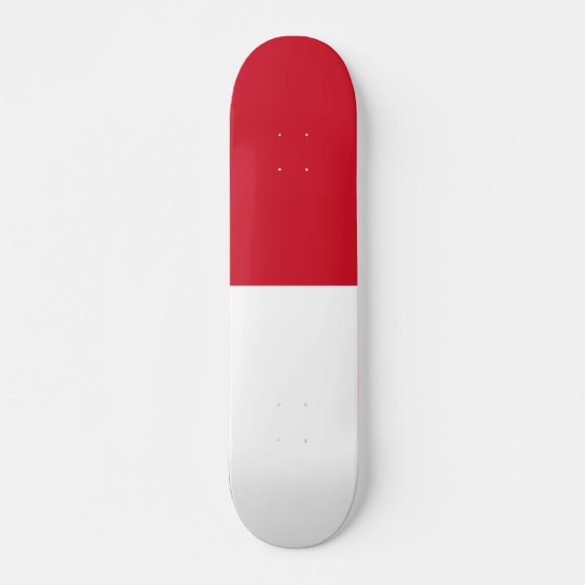 Indonesiska flaggan mini skateboard bräda 18,5 cm (Framsida)