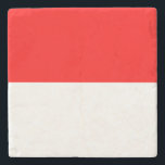 Indonesiska flaggan stenunderlägg<br><div class="desc">Patriotisk flagga från Indonesien.</div>