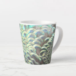 Indonesiska peacock Feathers Latte Mugg