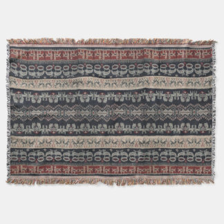 Indonesiska stam- Ikat textilWeavings Indonesien Filt