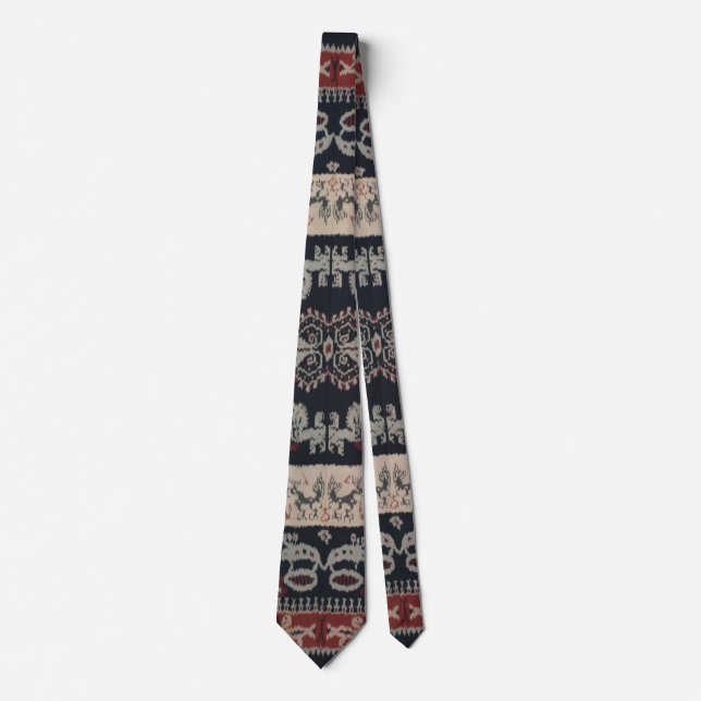 Indonesiska stam- Ikat textilWeavings Indonesien Slips (Framsida)