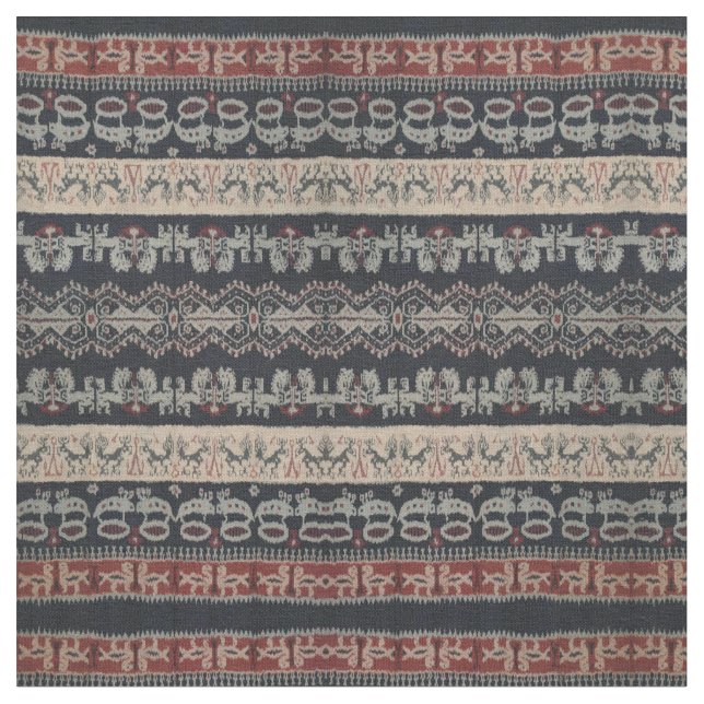 Indonesiska stam- Ikat textilWeavings Indonesien Tyg (Närbild)