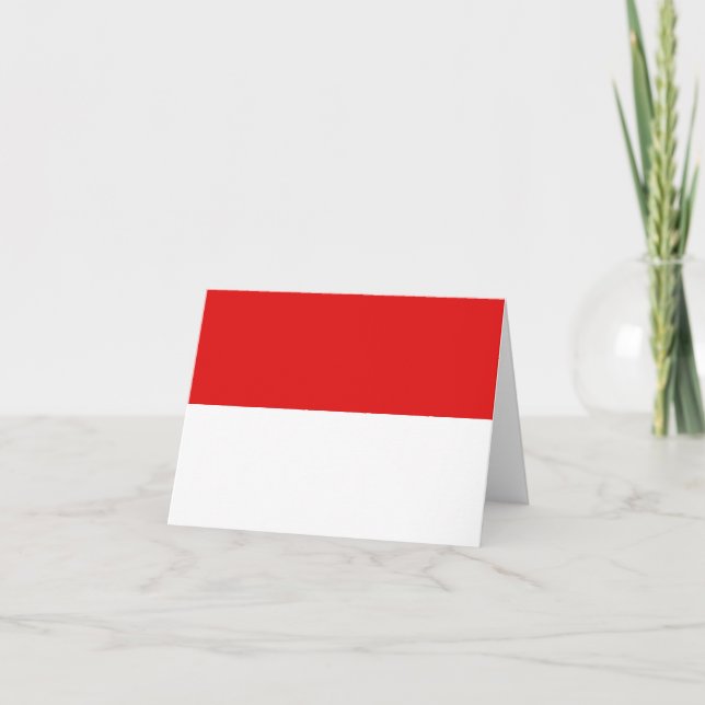 Indonesiskt flaggkort kort (Framsida)