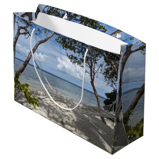 Indonesiskt strandlandskapsfoto i silkespapper (Baksidan Vinklad)