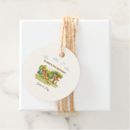 Indoor playground birthday party gåvor etiketter