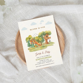 Indoor playground birthday party invitation inbjudningar