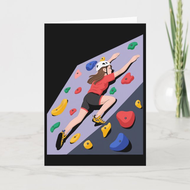 Indoor Rock Climbing Wall Art  Kort (Framsida)