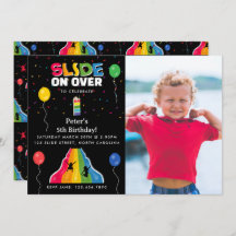 Indoor Slide Park Kids Playground Birthday Photo