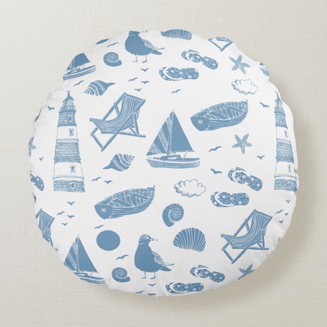 Indoor Throw Pillow Rund Kudde (Framsidan)