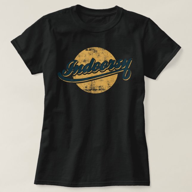 Indoorsy-introduktioner - Inverteringar citat T Shirt (Design framsida)