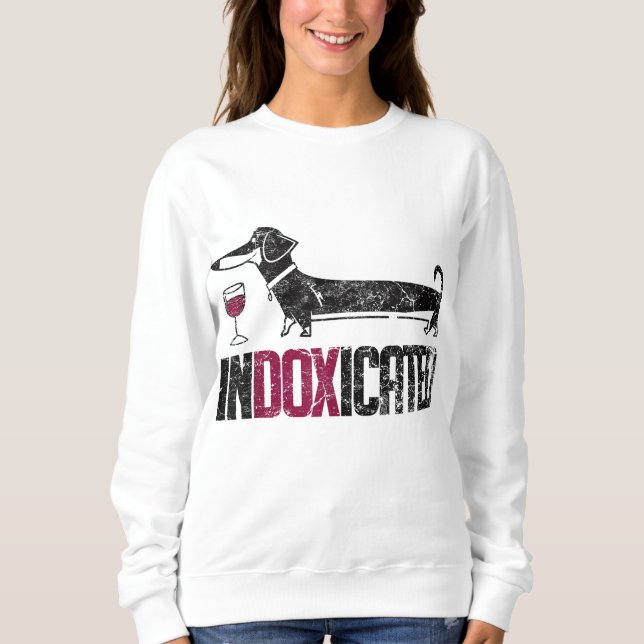 InDOXicated Dachshund Hund älskare Drinking T Shirt (Framsida)