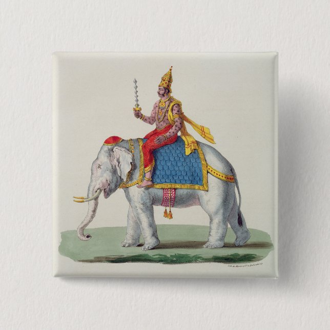 Indra eller Devendra, från "L'Inde francaise…", Knapp (Framsida)