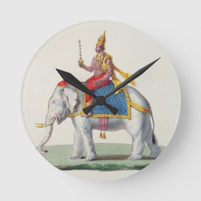 Indra eller Devendra, från "L'Inde francaise…", Rund Klocka (Framsida)