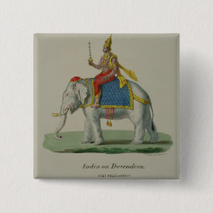 Indra som inristas av Marlet et Cie (färglithoen) Knapp