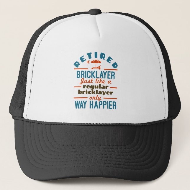 Indragen Brickayer Brick Mason Pension Happier Keps (Framsida)