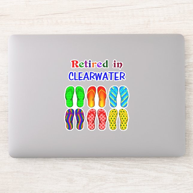 Indragen i Clearwater. Klistermärken (Dator)