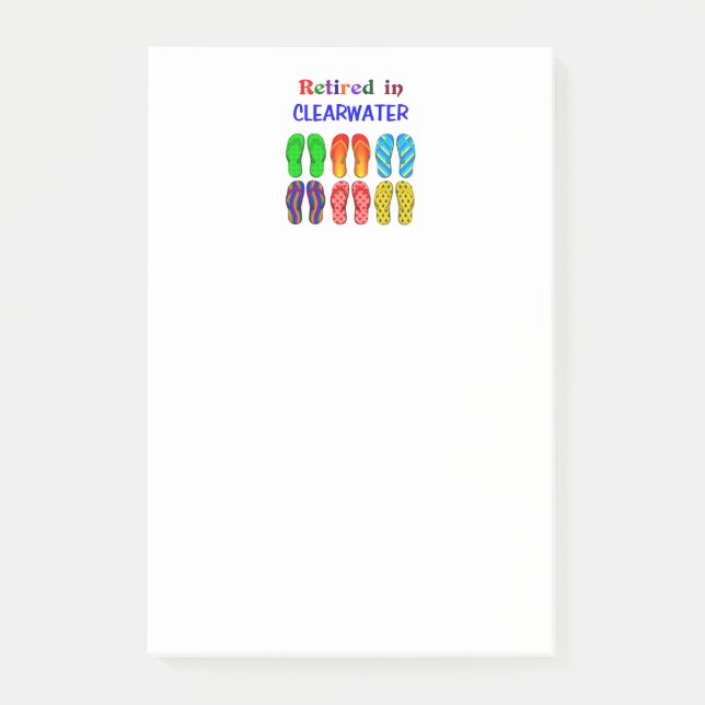 Indragen i Clearwater, populär design. Post-it Block (Framsida)