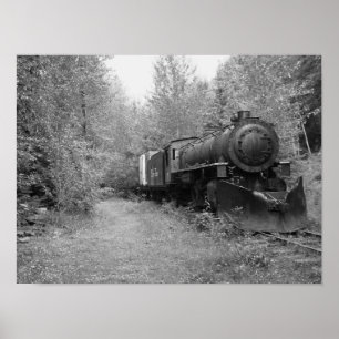 Indraget ånga Tåg Poster