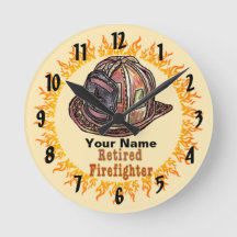 Indraget Firefighter Clock